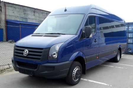 Volkswagen Crafter жёлтый пассажирский